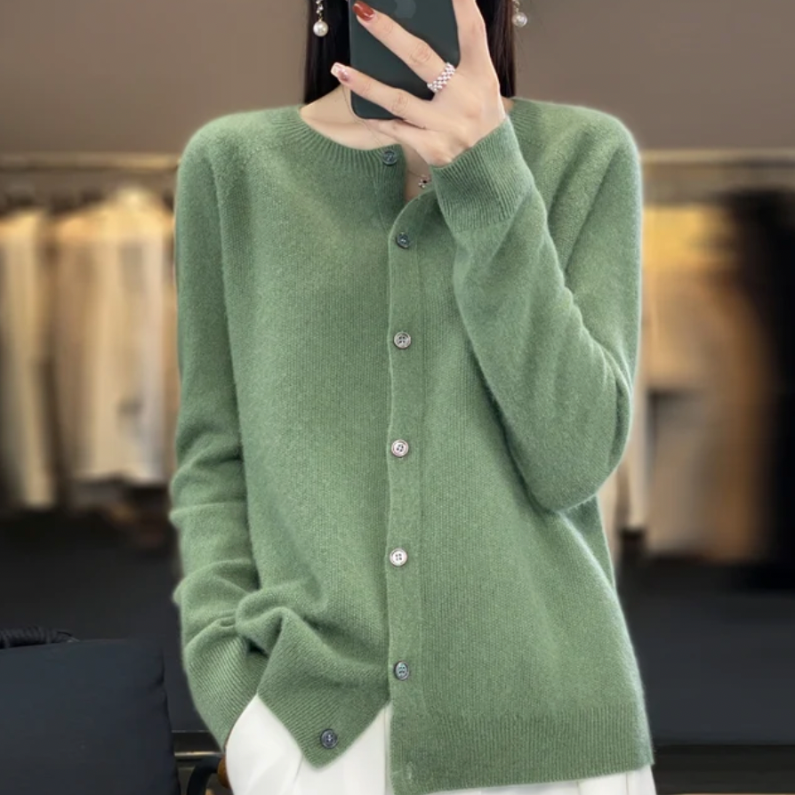 Cardigan Boutonné Plusieurs Couleurs