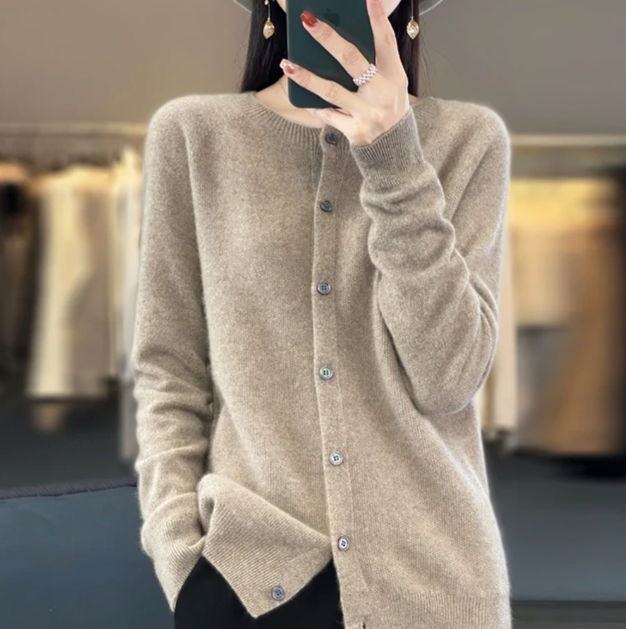 Cardigan Boutonné Plusieurs Couleurs