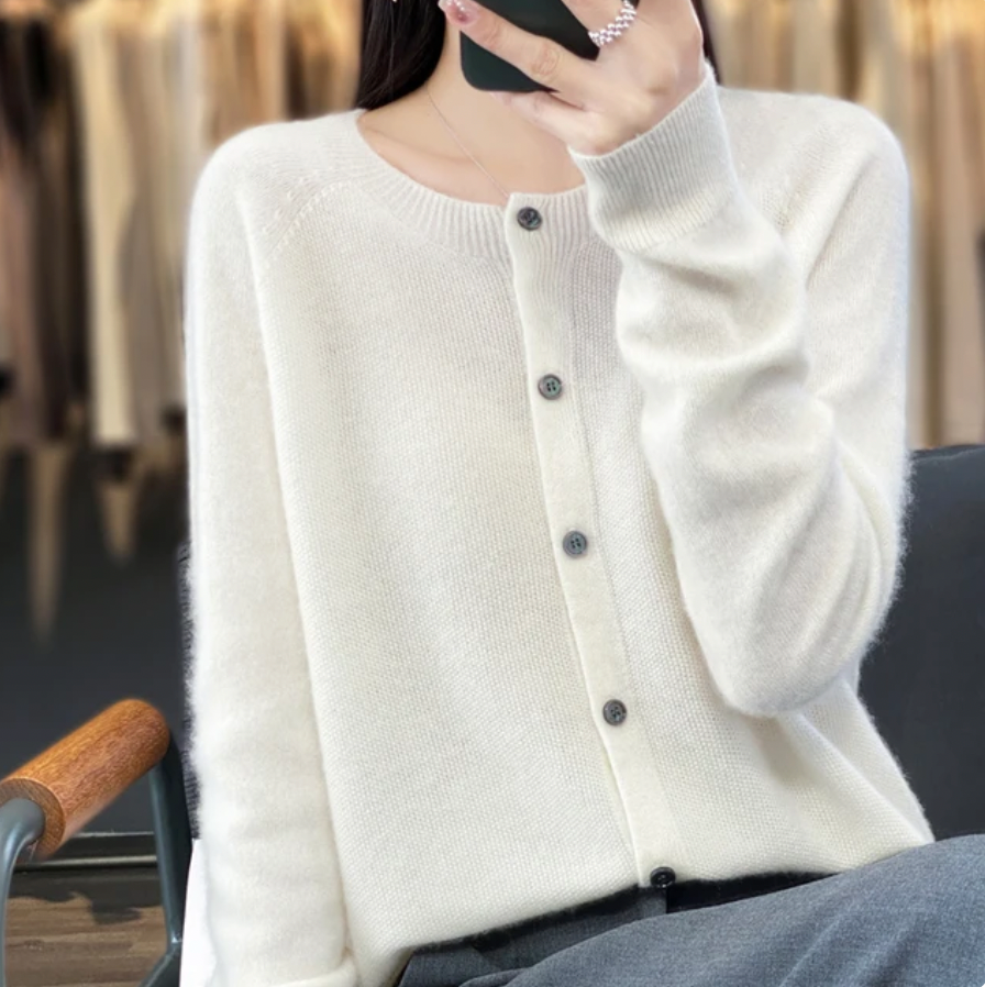 Cardigan Boutonné Plusieurs Couleurs