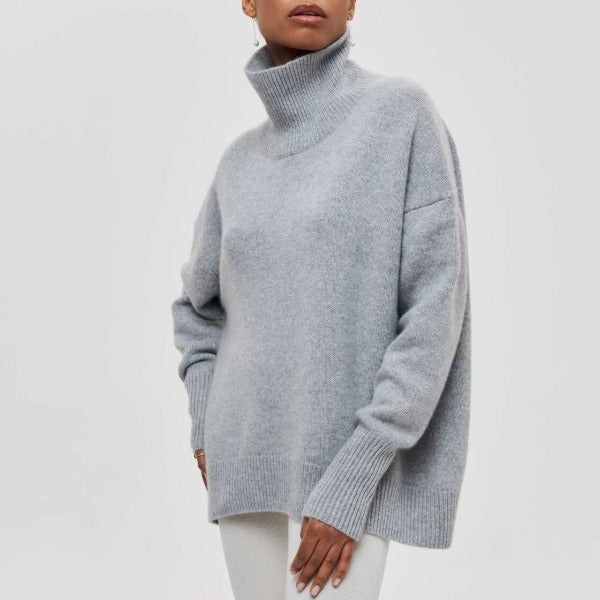 Pull Oversize à Col Roulé