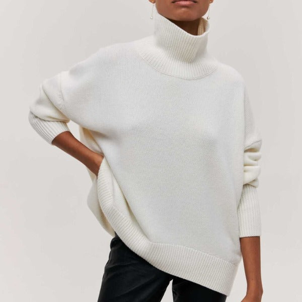 Pull Oversize à Col Roulé