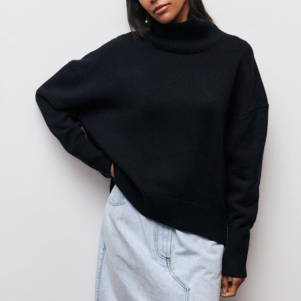 Pull Oversize à Col Roulé