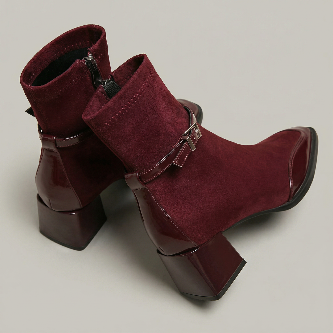 Bottines à Bride et Talon Bloc