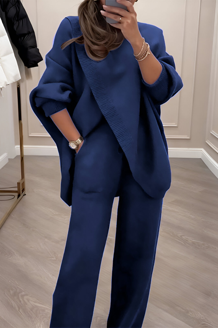 Ensemble Coordonné Élégant – Bleu