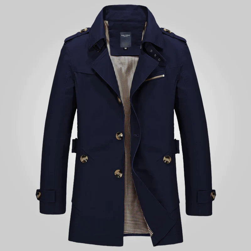 Manteau Homme de Mi-saison – Bleu Foncé