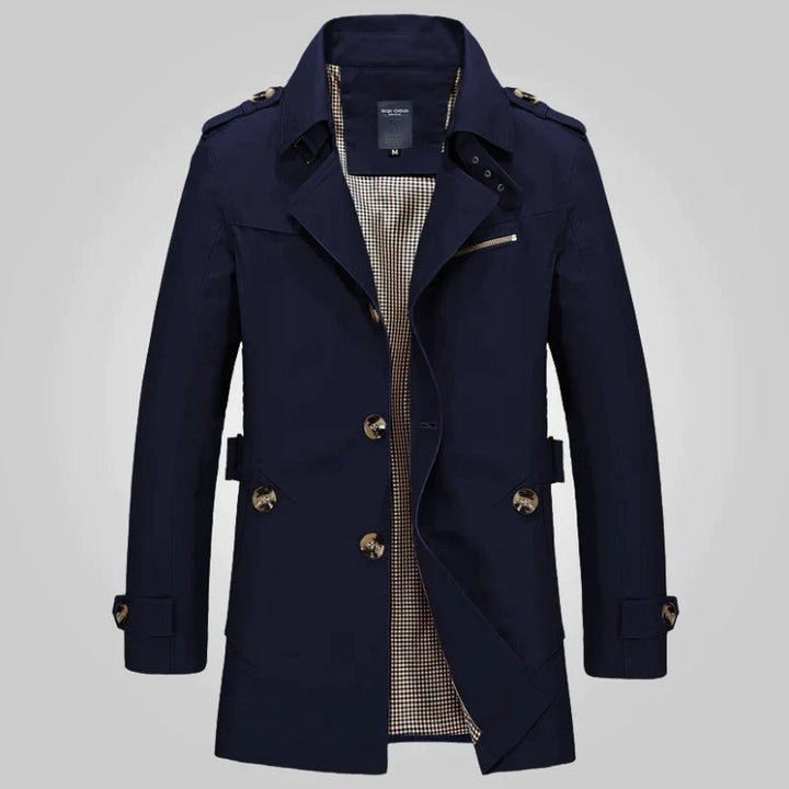 Manteau Homme de Mi-saison – Bleu Foncé