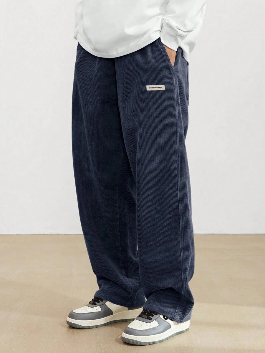 Pantalon Ample Style Urbain – Bleu