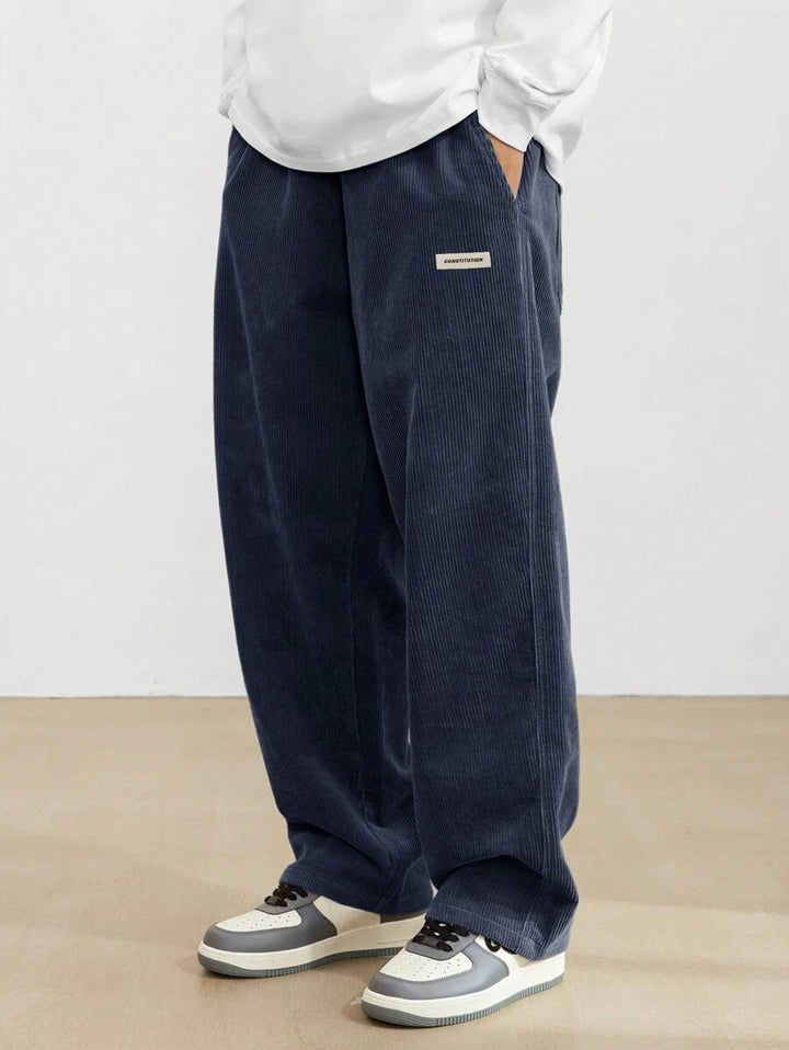 Pantalon Ample Style Urbain – Bleu