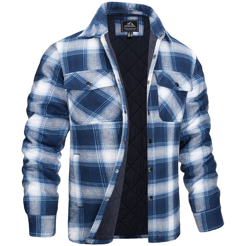 Veste Homme Style Bûcheron – Bleu Clair