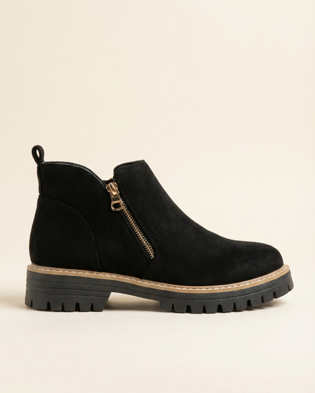 Bottines à Semelle Épaisse et Zip