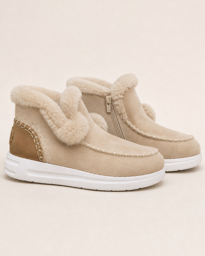 Bottines Doublées Style Urbain – Sable