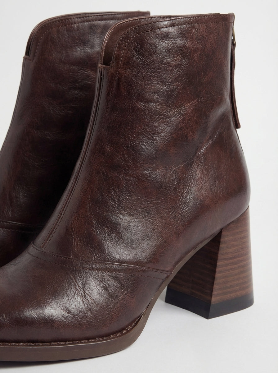 Bottines Élégantes à Talon Stable