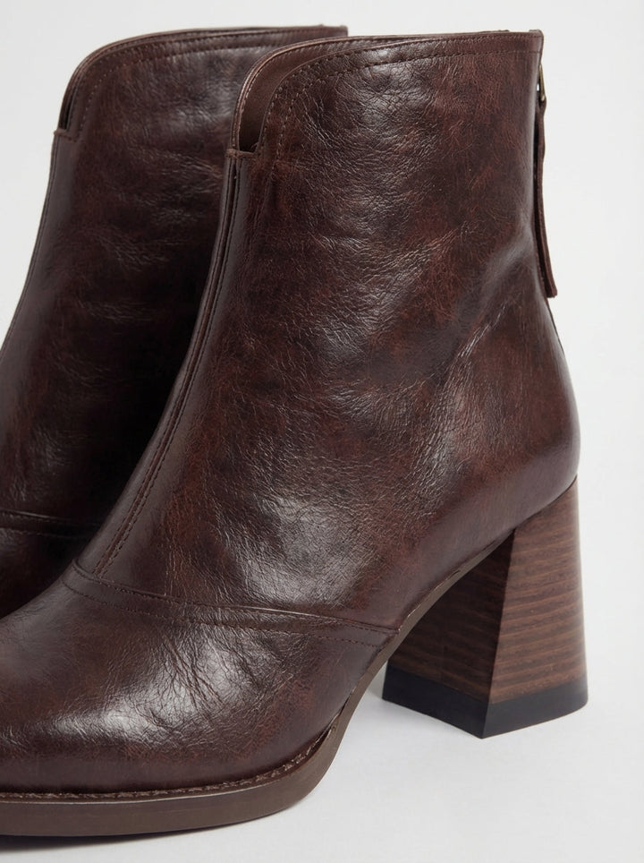 Bottines Élégantes à Talon Stable