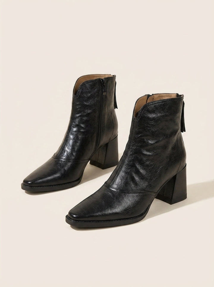 Bottines Élégantes à Talon Stable