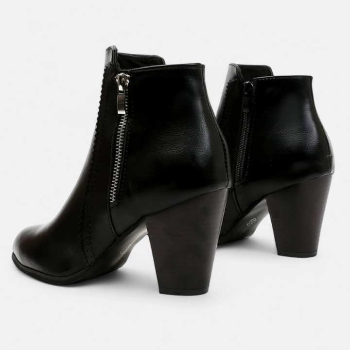 Bottines Rétro à Talon Carré