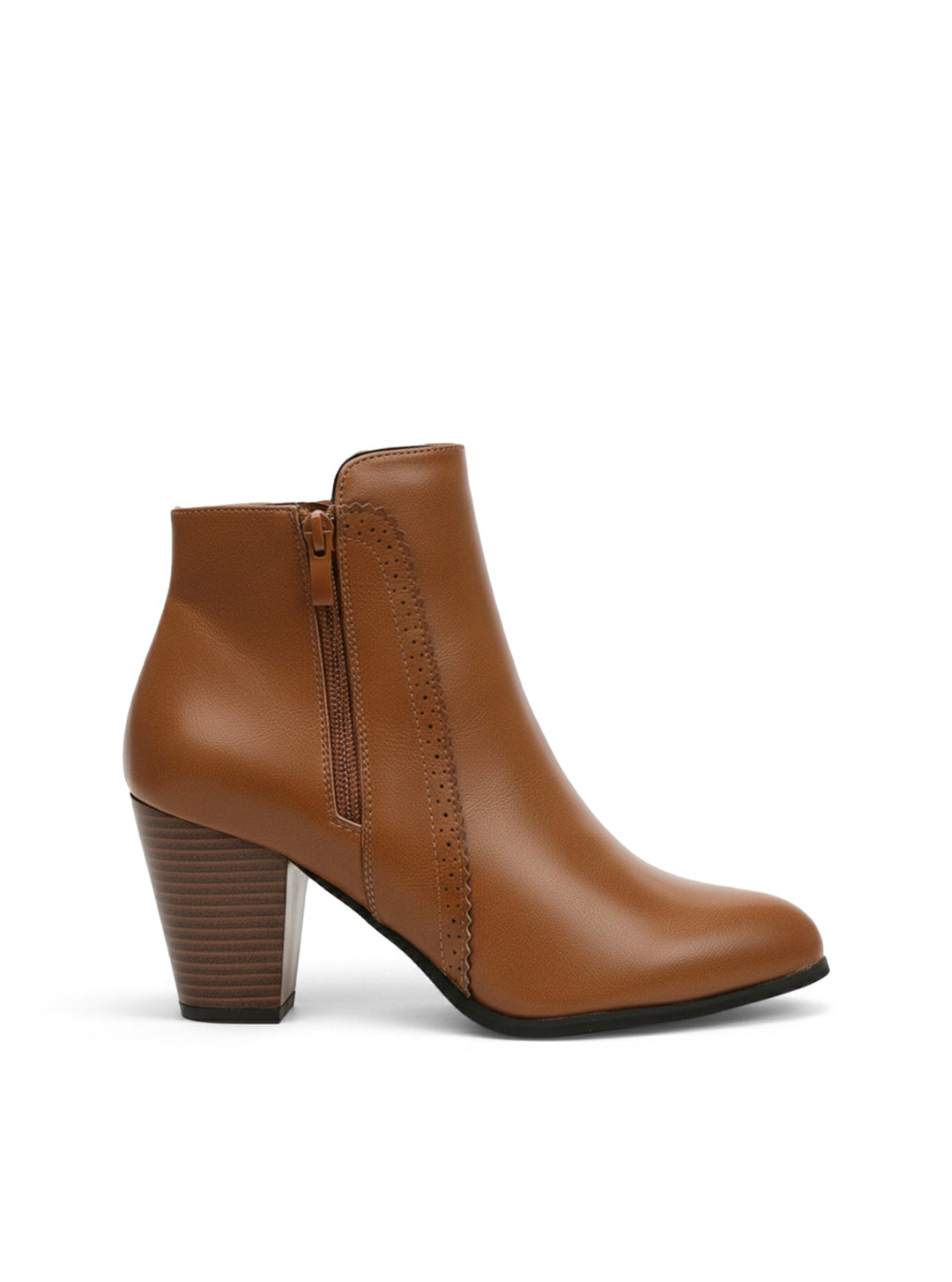 Bottines Rétro à Talon Carré