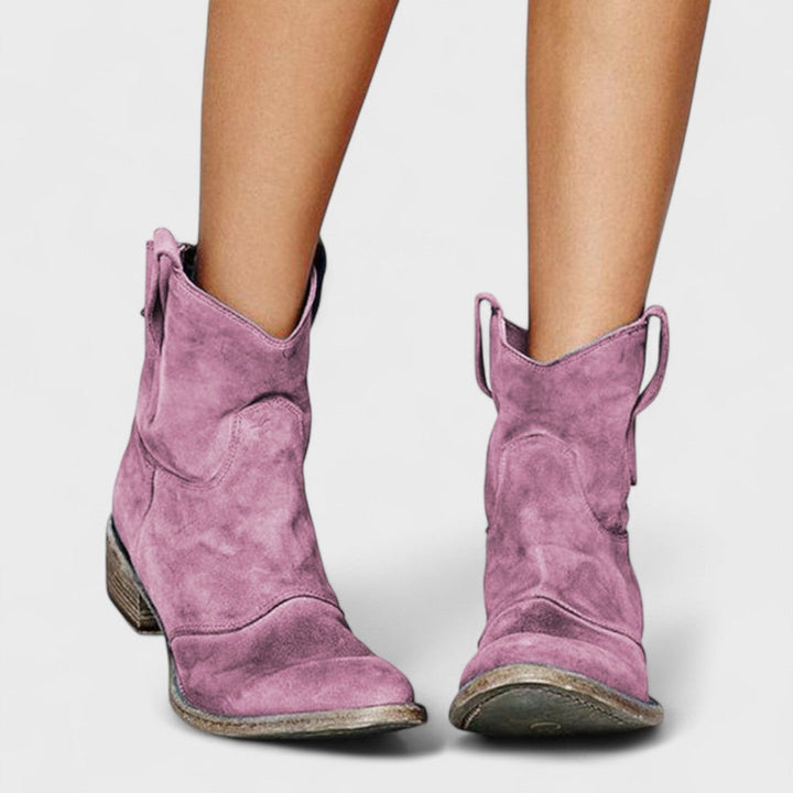 Bottines Western à Bout Pointu – Violetta
