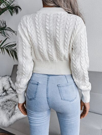 Pull Tricoté à Col Rond