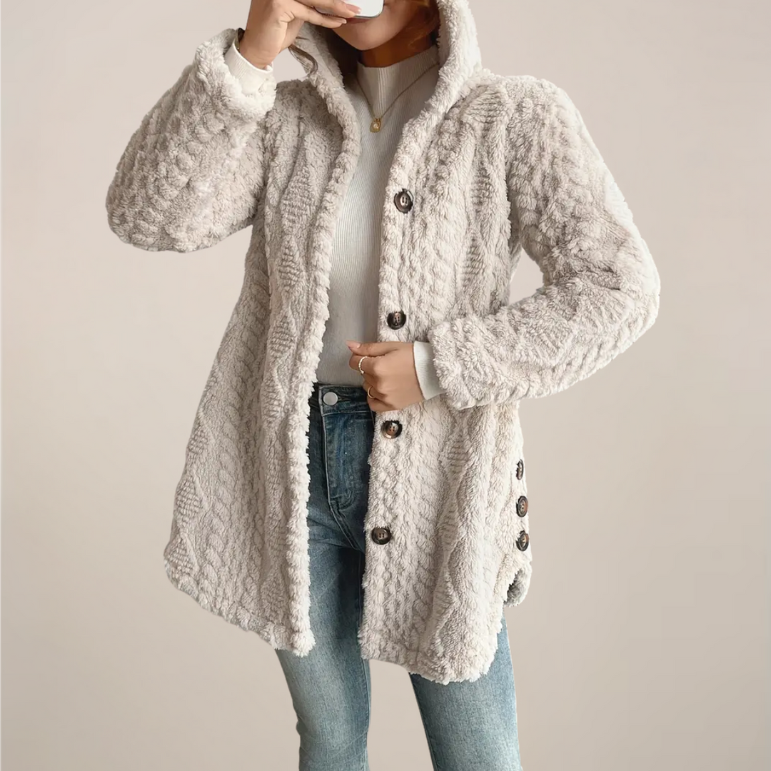 Cardigan Douillet à Capuche