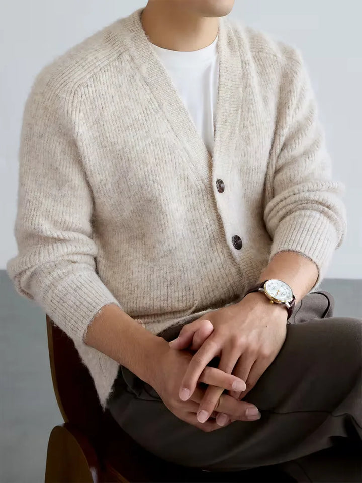 Cardigan Homme Col V Essentiel