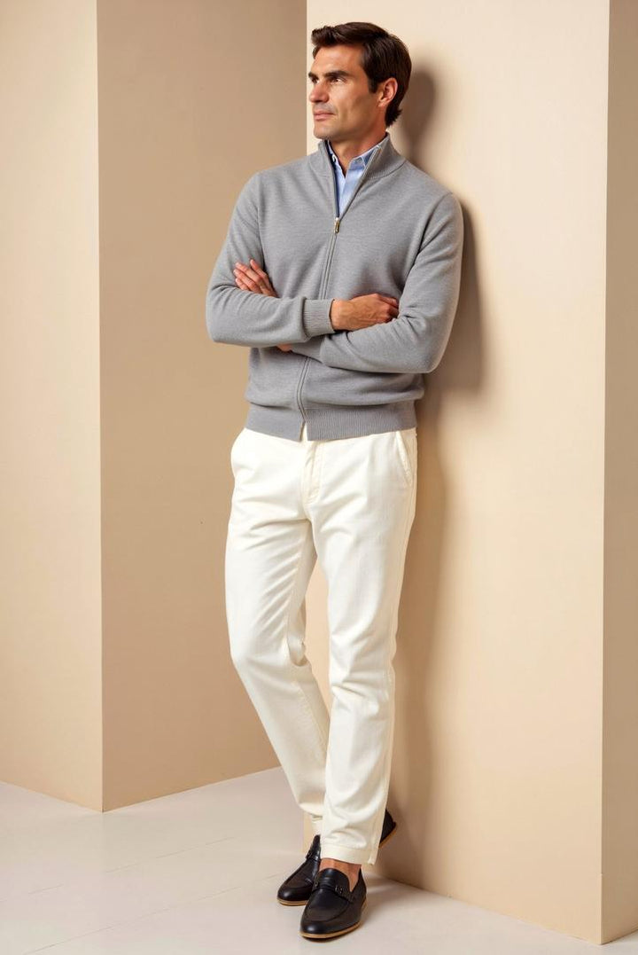 Cardigan Zippé Style Épuré