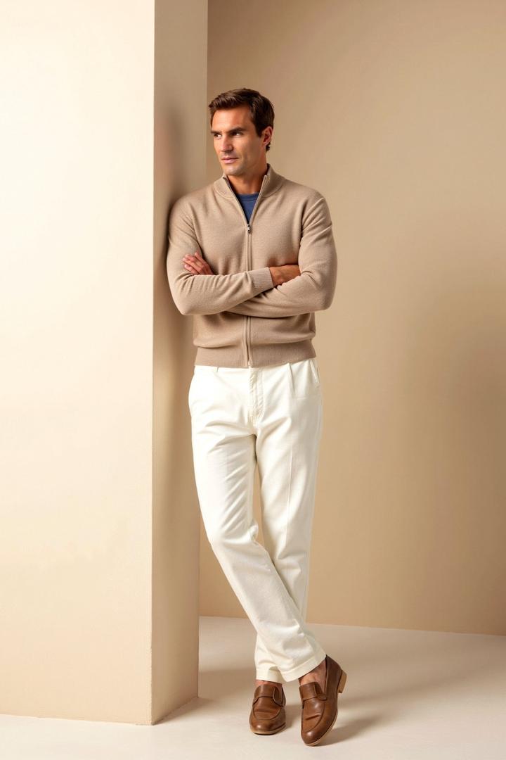 Cardigan Zippé Style Épuré