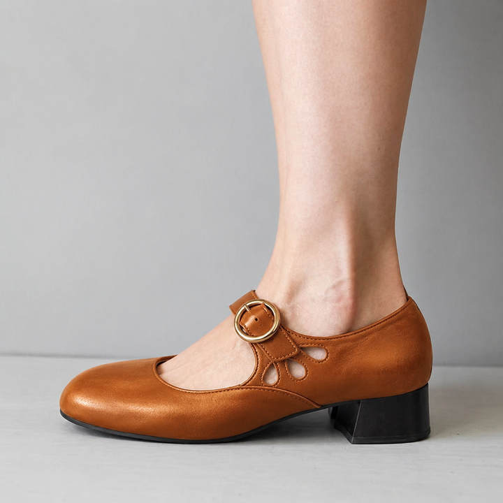 Chaussures à Bride et Talon Bas
