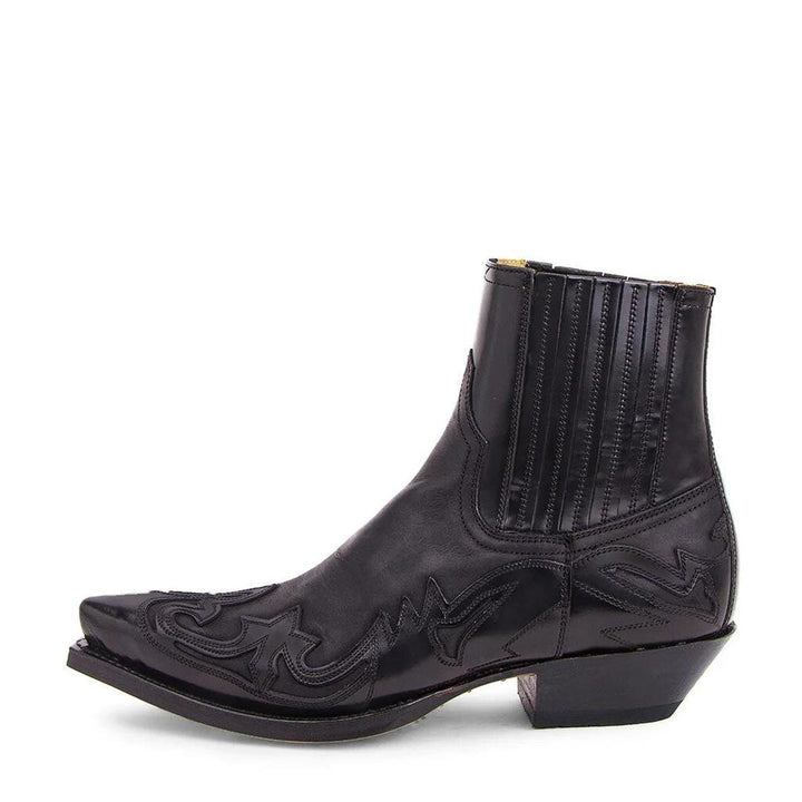 Bottines Chelsea Style Cowboy – Noir