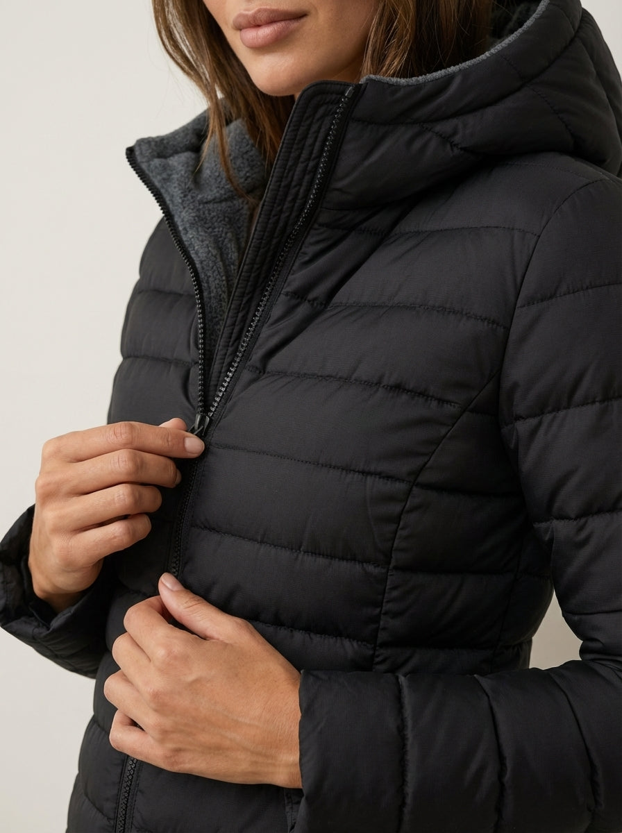 Manteau Matelassé Coupe Cintrée