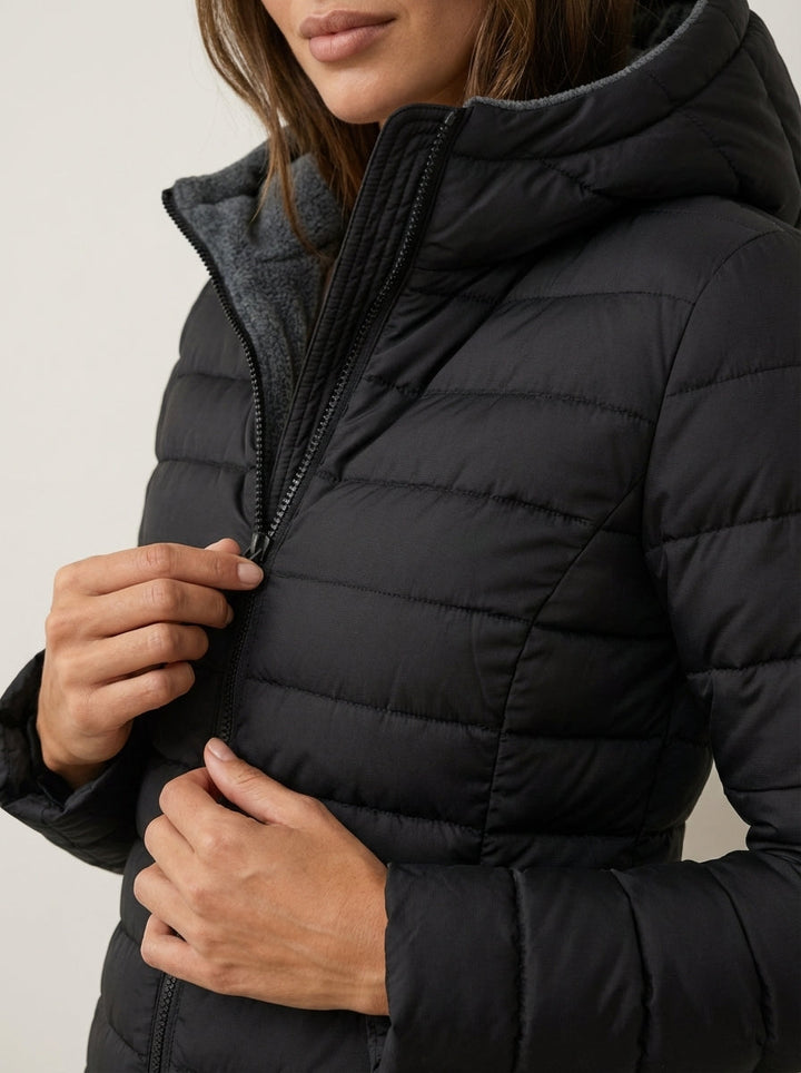 Manteau Matelassé Coupe Cintrée