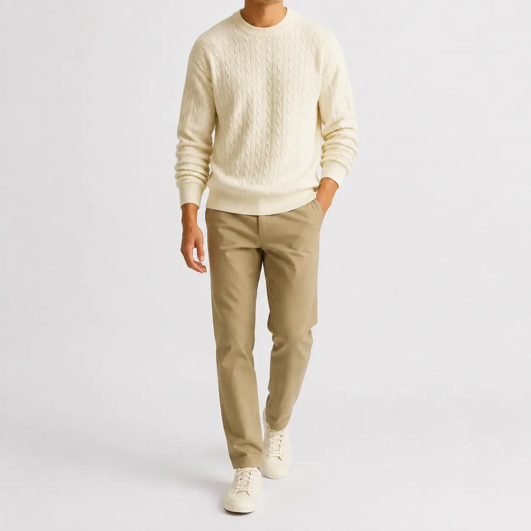 Pull Homme Intemporel Col Rond