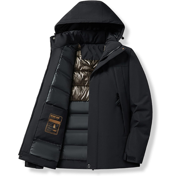 Veste d'Hiver Sportive à Capuche