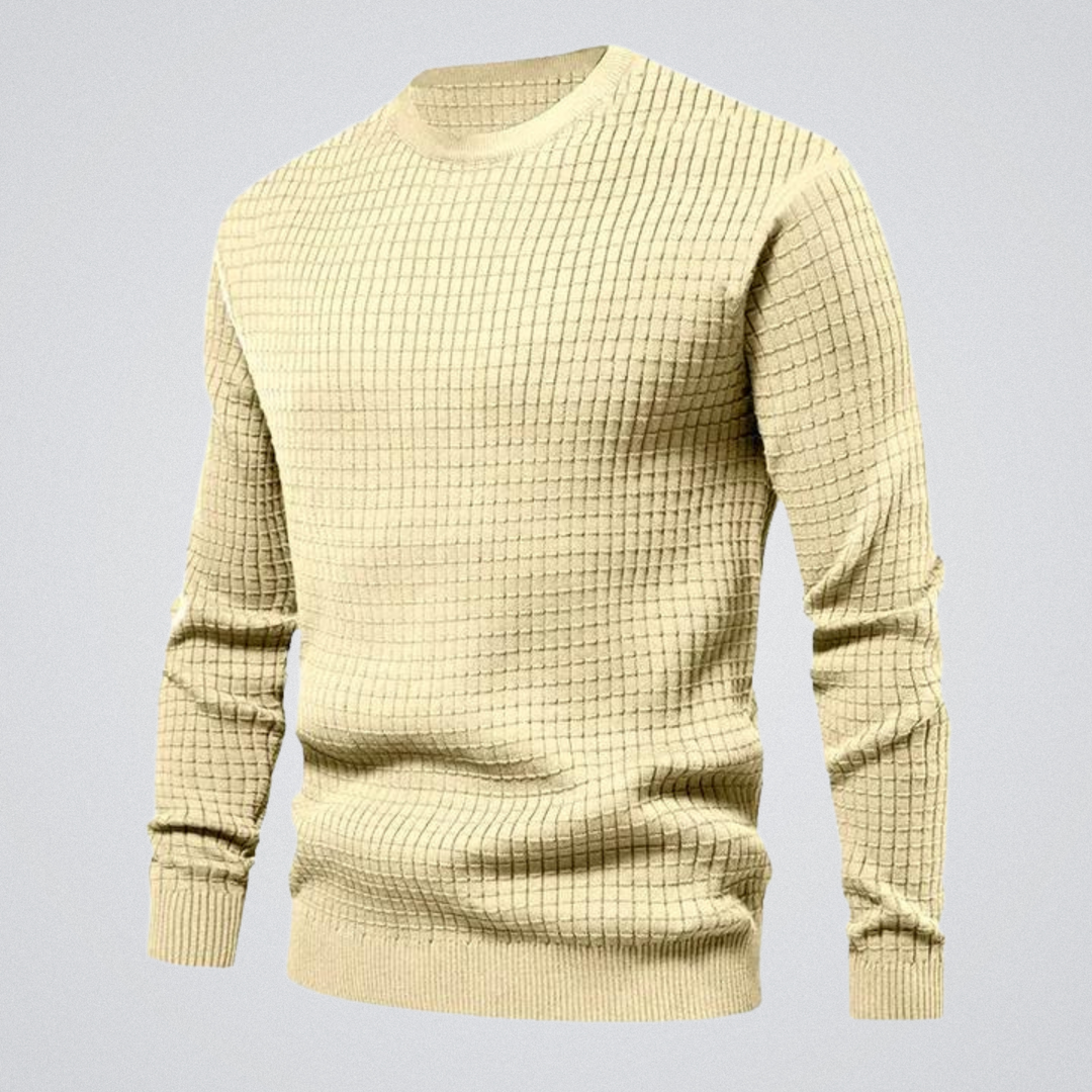 Pull Homme Essentiel Texturé – Beige