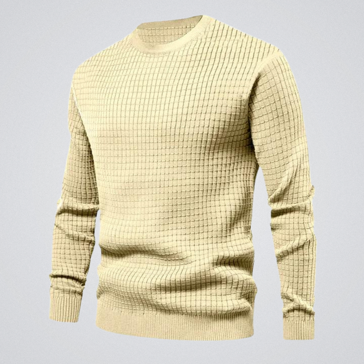 Pull Homme Essentiel Texturé – Beige
