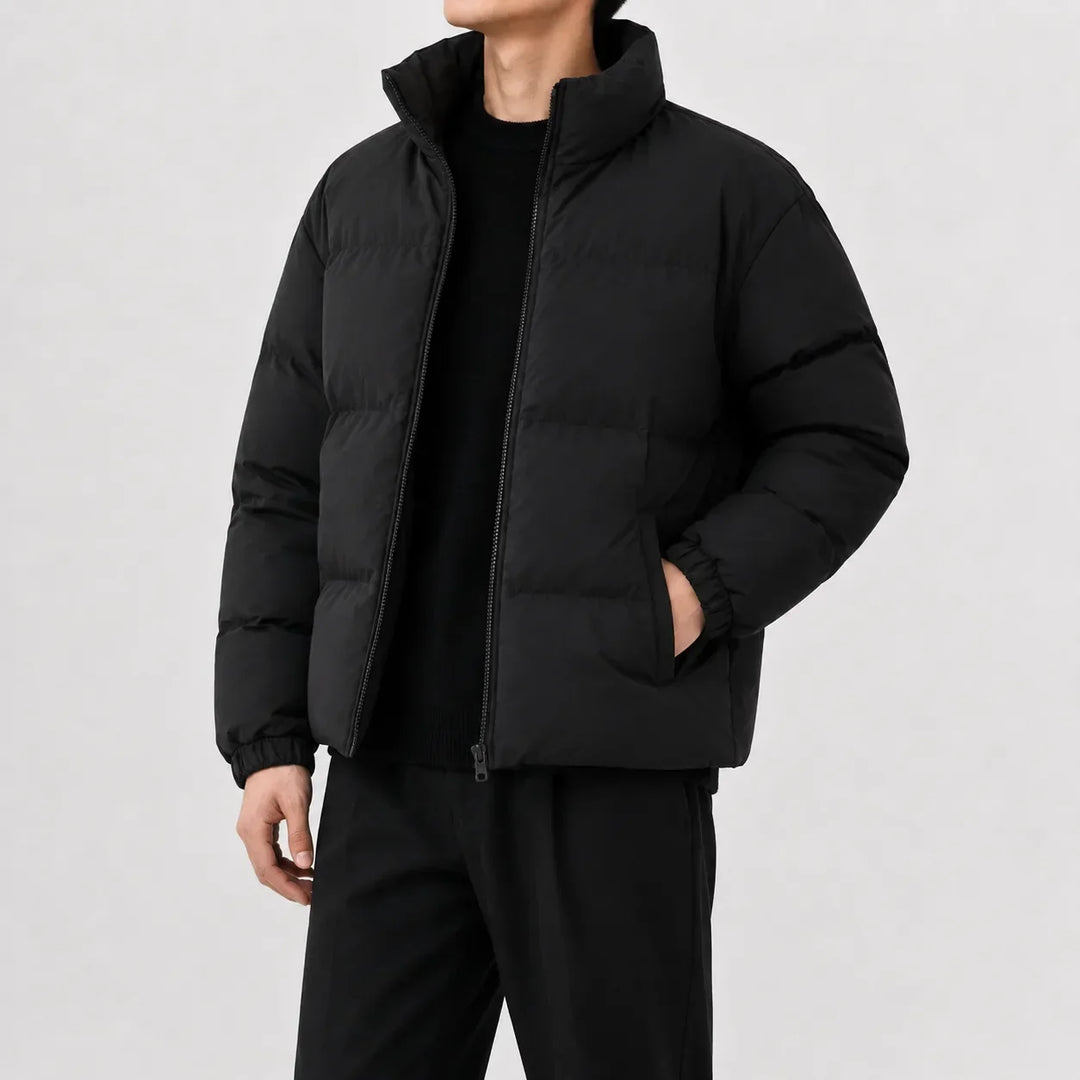 Veste Volumineuse à Col Montant