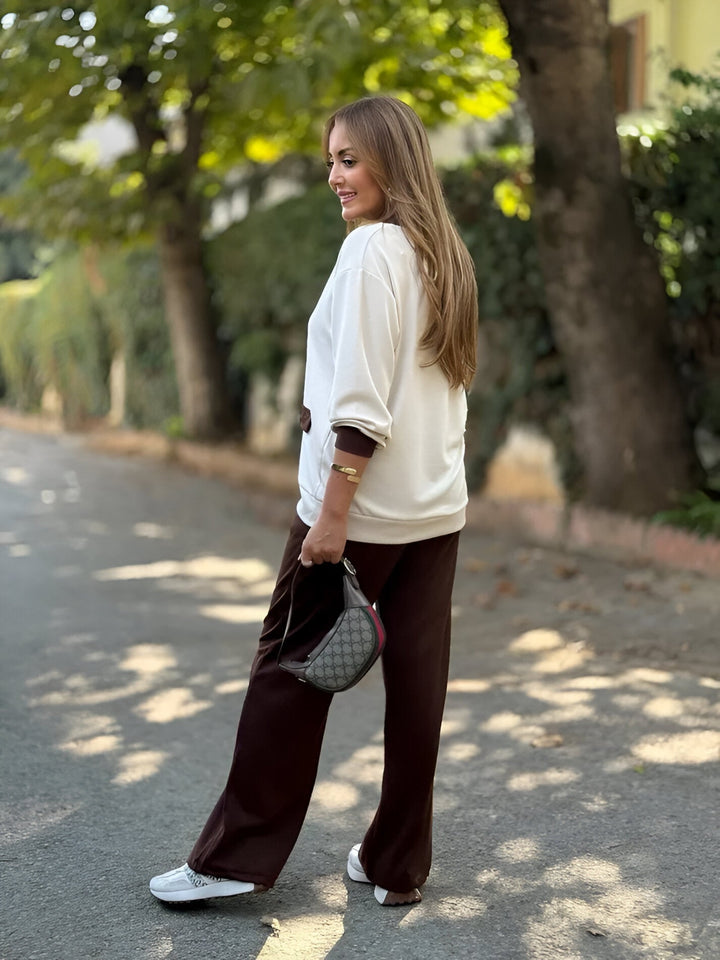 Ensemble Cardigan et Pantalon Large