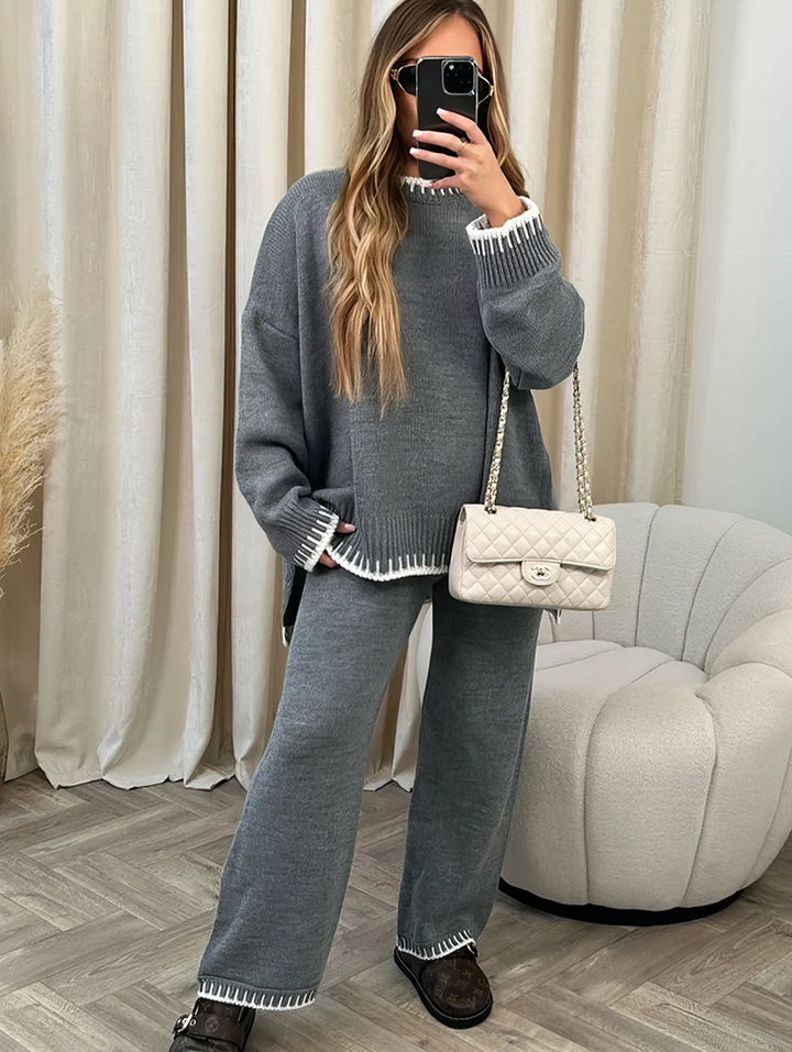 Ensemble Coordonné Bicolore – Gris
