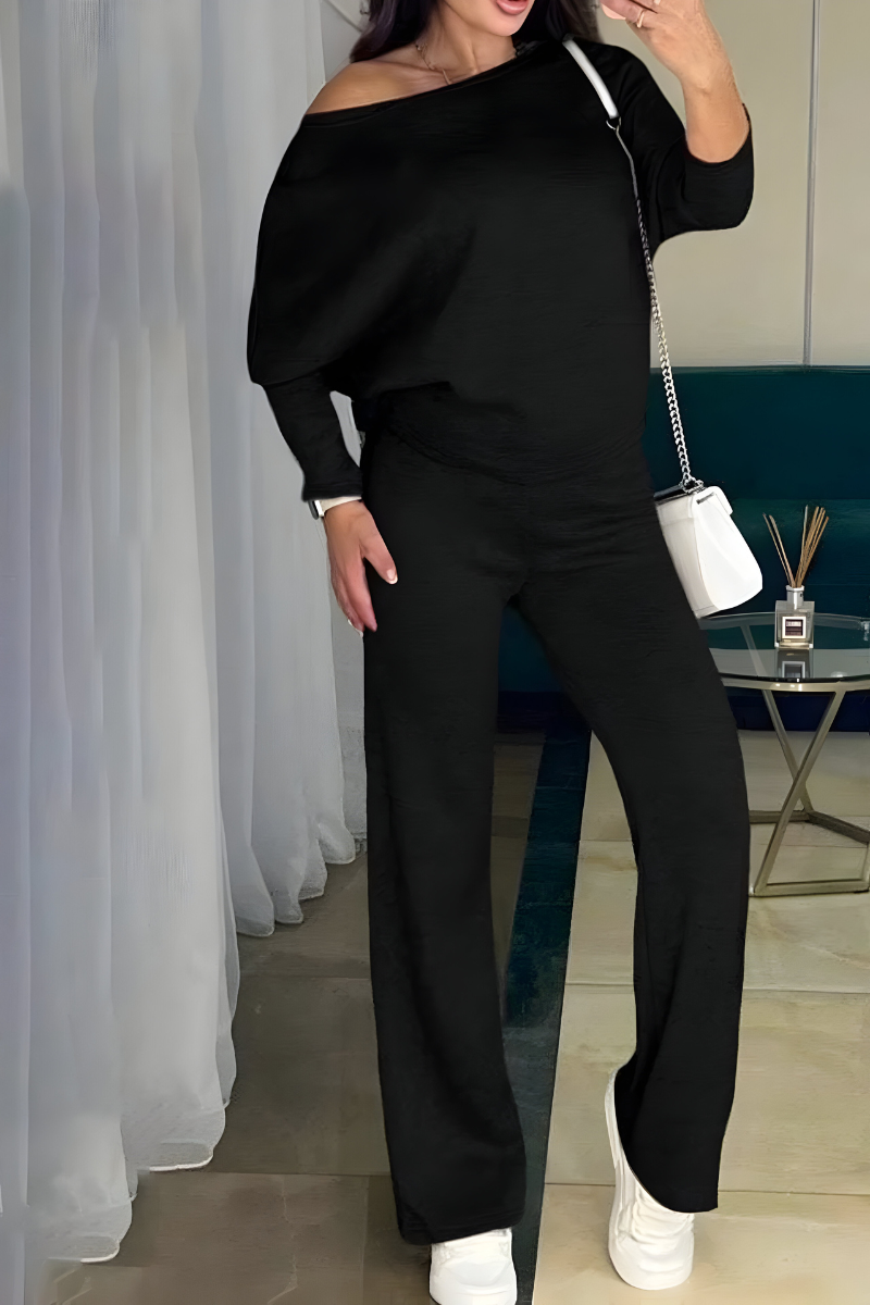 Ensemble Décontracté Chic – Noir