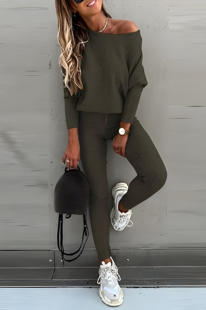 Ensemble Décontracté Chic – Vert
