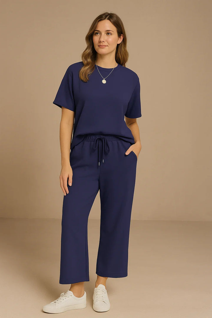 Ensemble Deux Pièces Essentiel – Bleu Foncé