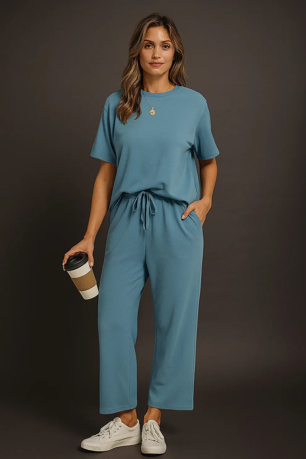 Ensemble Deux Pièces Essentiel – Bleu