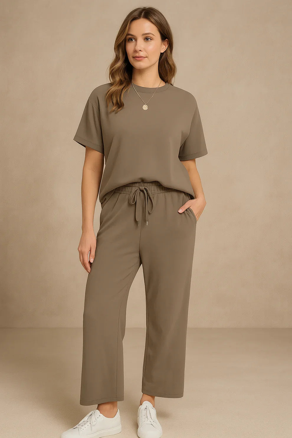 Ensemble Deux Pièces Essentiel – Marron