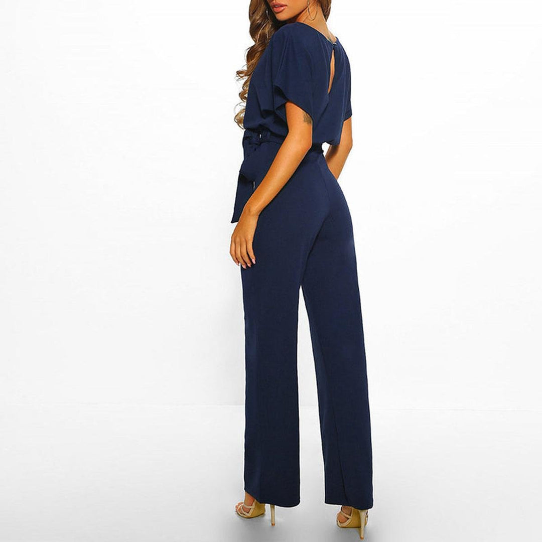 Ensemble Pantalon Élégant Ceinturé