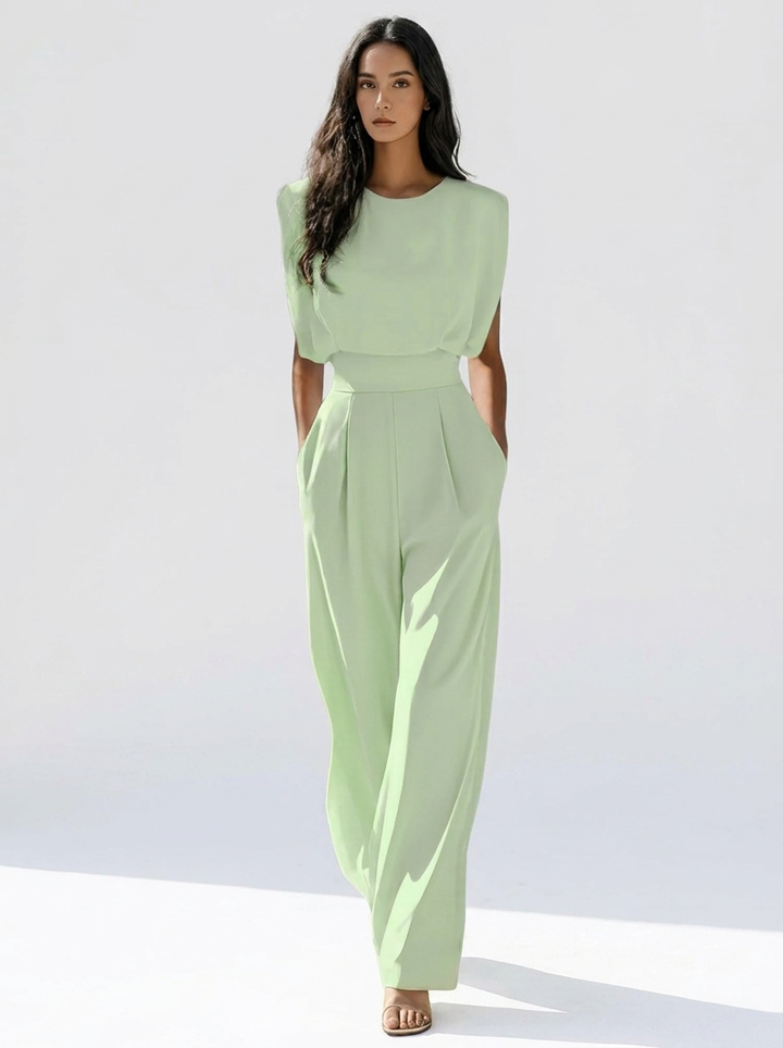 Ensemble Pantalon Fluide Élégant – Oliva Pallido