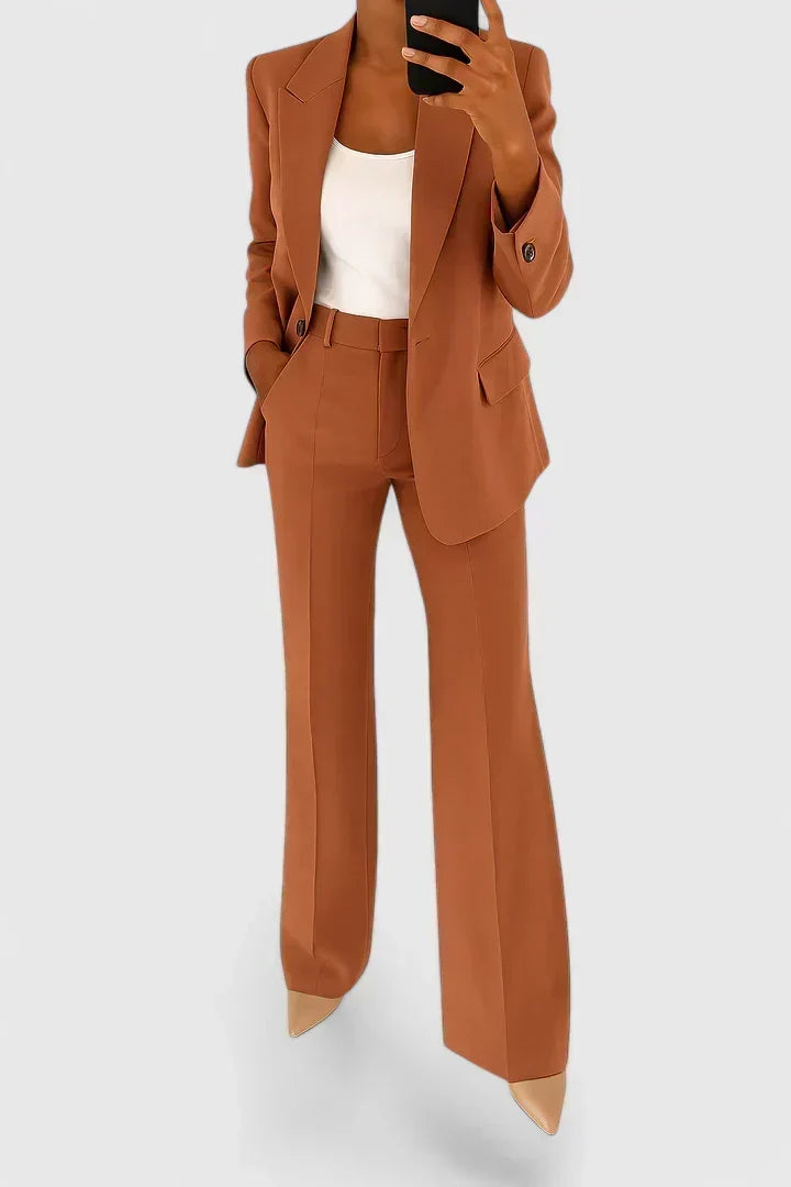 Ensemble Tailleur Chic – Marron