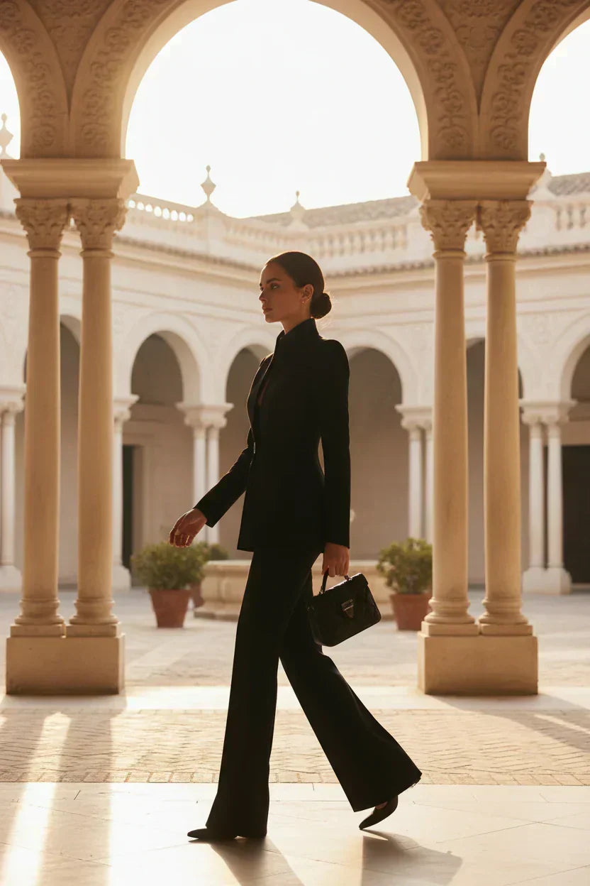 Ensemble Tailleur Col Montant
