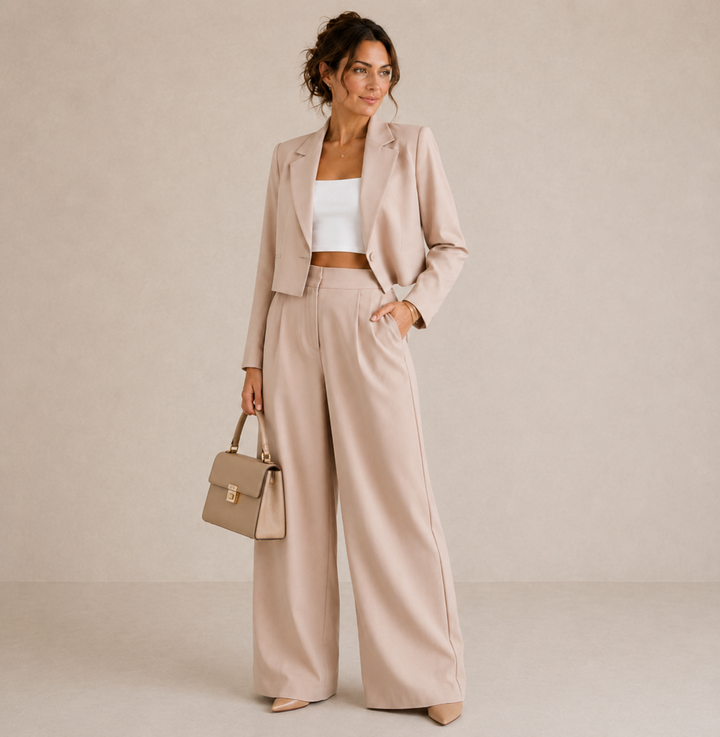 Ensemble Tailleur Moderne – Beige