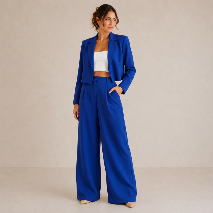 Ensemble Tailleur Moderne – Bleu