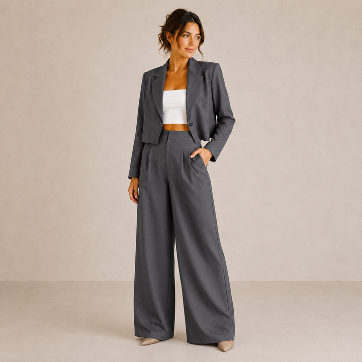 Ensemble Tailleur Moderne – Gris