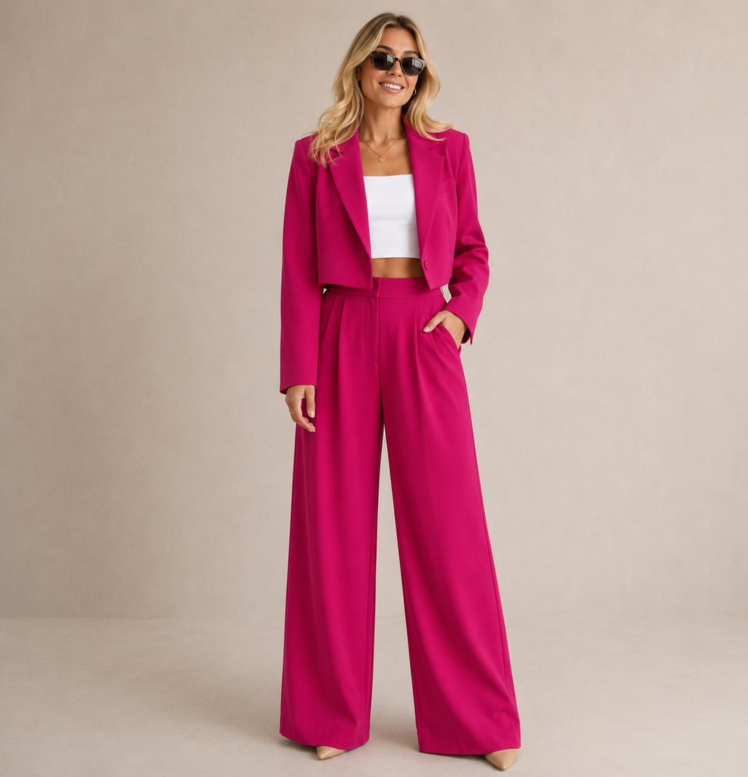 Ensemble Tailleur Moderne – Rose